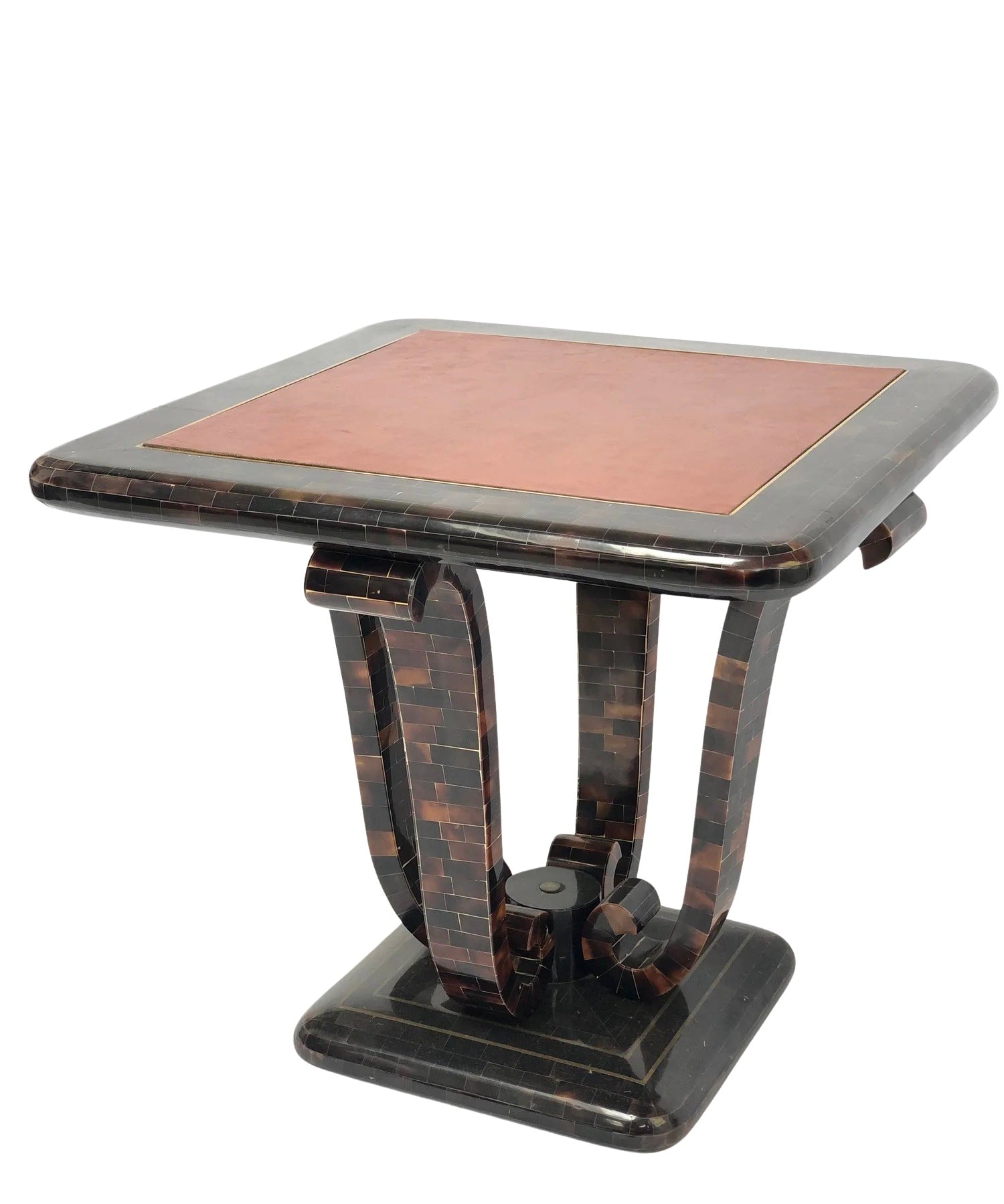 Art_Deco_Style_Table_by_Enrique_Garcel_Attributed_Leather_Resin_1980s