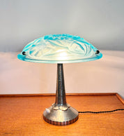 1920s–30s_Art_Deco_Table_Lamp_by_David_Guéron_for_Degué,_Blue_Pâte_de_Verre_Glass,_France