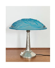 1920s–30s_Art_Deco_Table_Lamp_by_David_Guéron_for_Degué,_Blue_Pâte_de_Verre_Glass,_France