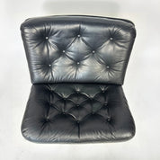 F976_Swivel_Lounge_Chair_by_Geoffrey_Harcourt_for_Artifort,_Black_Leather,_Netherlands,_1968