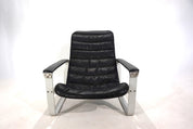 Asko_Pulkka_leather_lounge_chair_by_Ilmari_Lappalainen,_1960