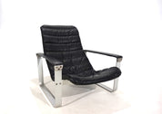 Asko_Pulkka_leather_lounge_chair_by_Ilmari_Lappalainen,_1960