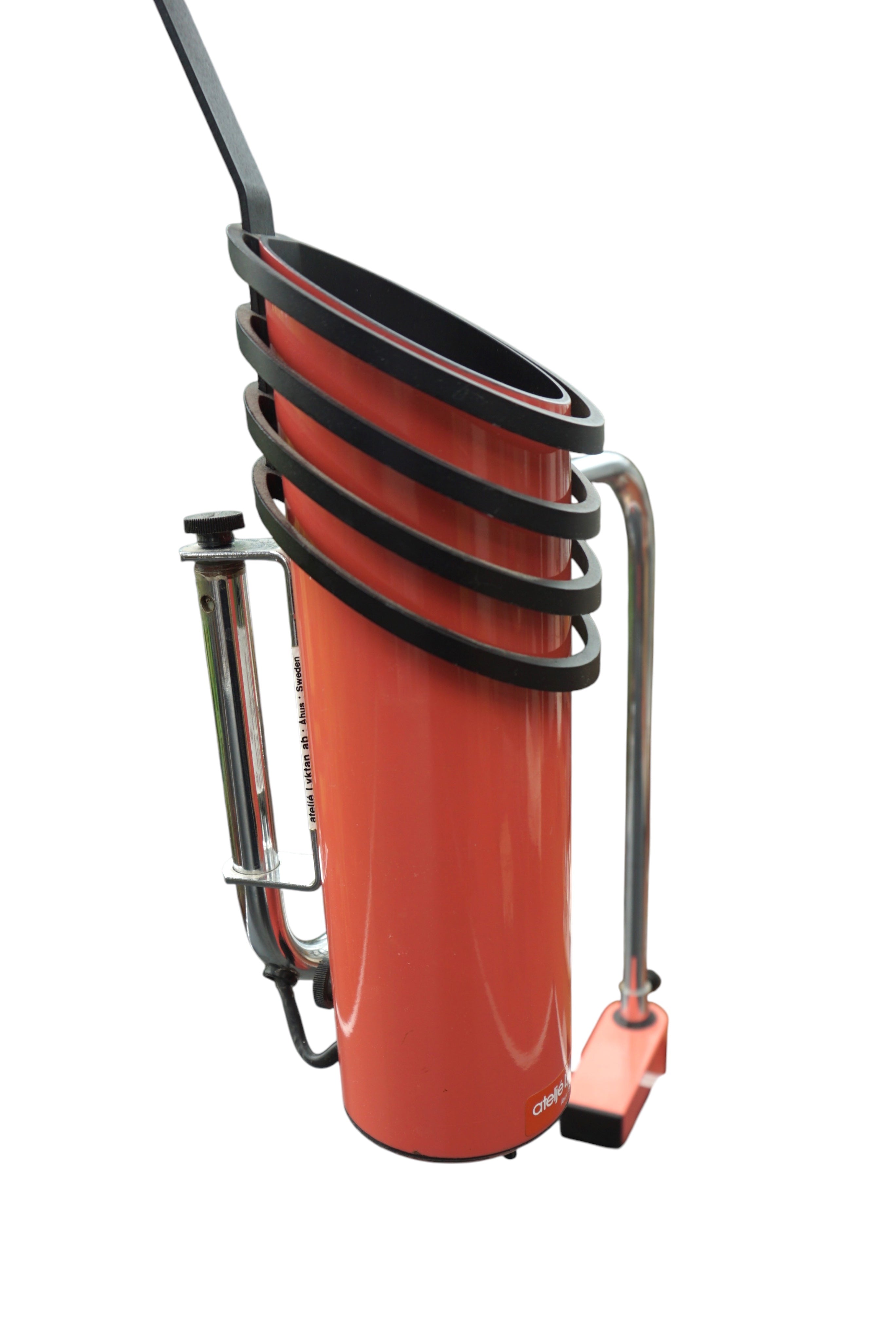 Ultra_Rare_Ateljé_Lyktan_Skarabé_Clamp_Lamp_in_Red,_Swedish_Scandinavian_Modern,_1970s