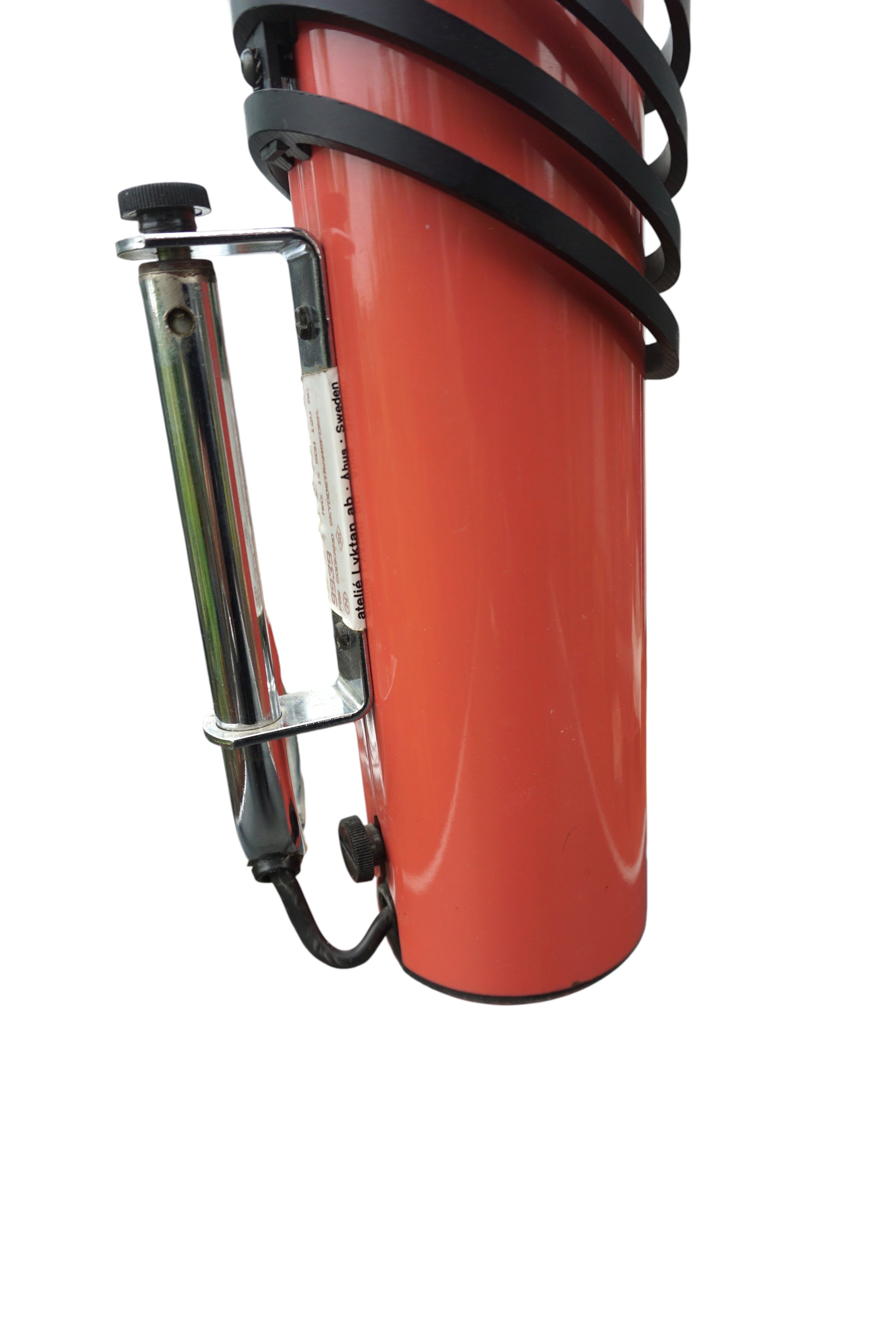 Ultra_Rare_Ateljé_Lyktan_Skarabé_Clamp_Lamp_in_Red,_Swedish_Scandinavian_Modern,_1970s