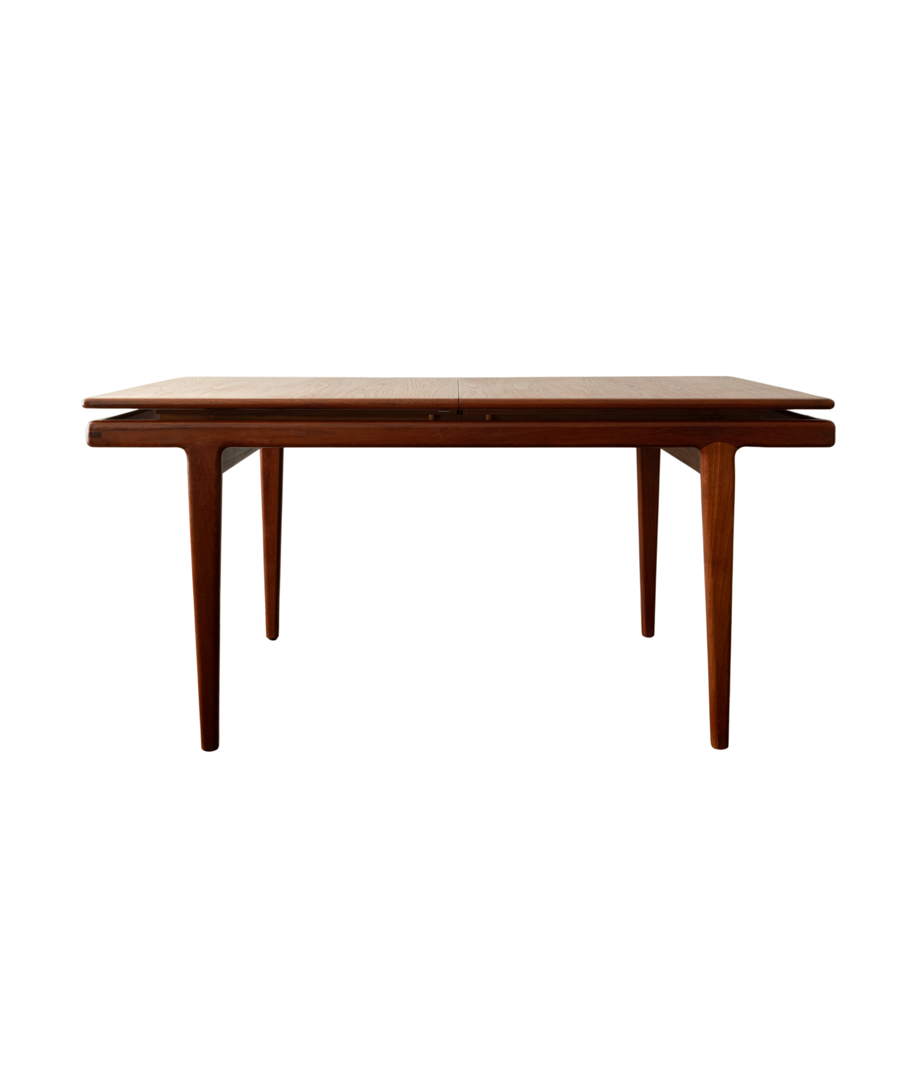 Attributed_Sven_Ellekaer_Extendable_Teak_Dining_Table,_Denmark,_1960s