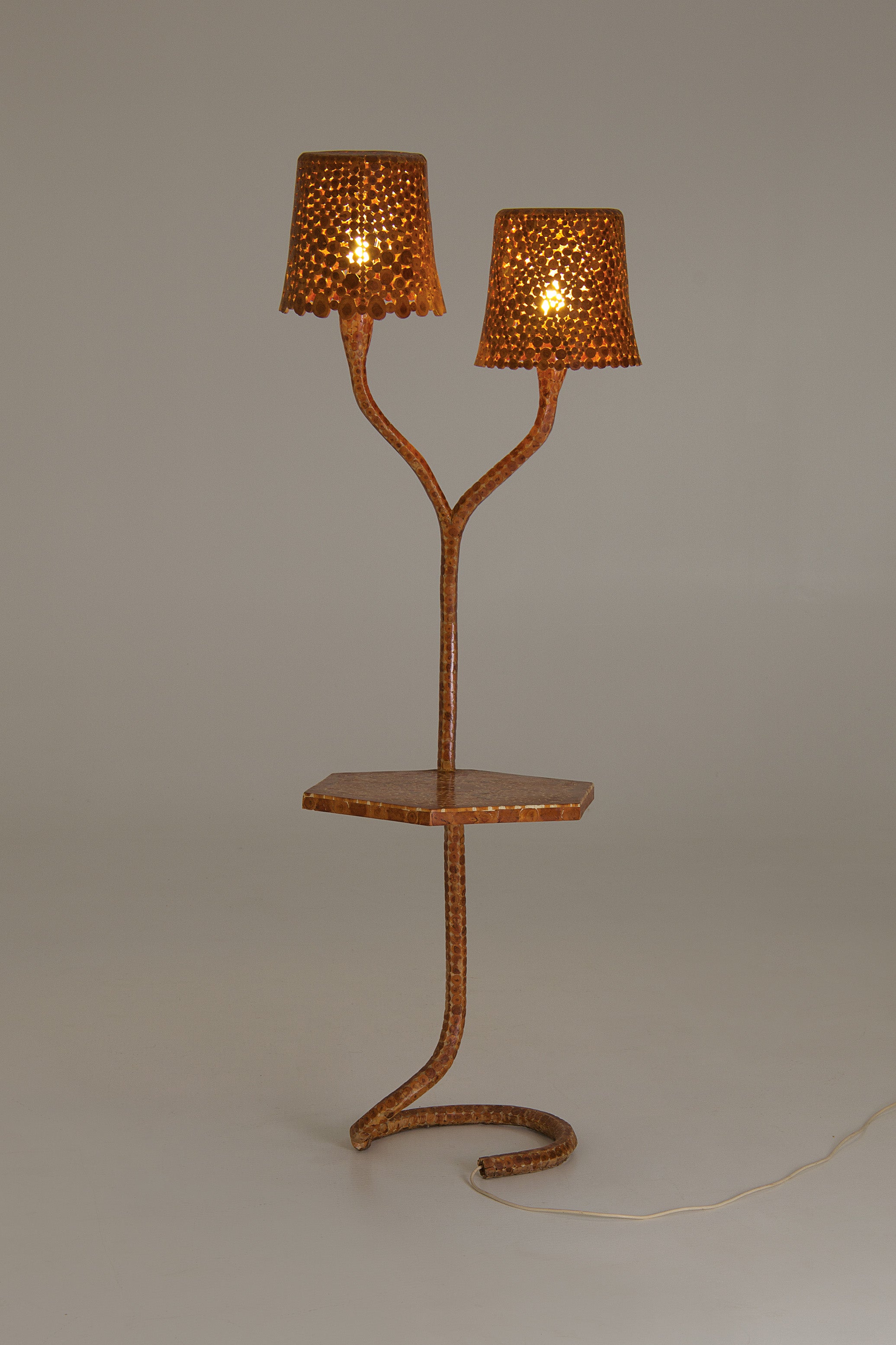 Australian_Sculptural_Floor_Lamp_with_Table