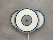 Axella_wall_sconce,_wall_light,_large_triple_disc,_stoneware,_denmark,_1980s