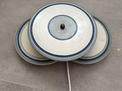 Axella_wall_sconce,_wall_light,_large_triple_disc,_stoneware,_denmark,_1980s