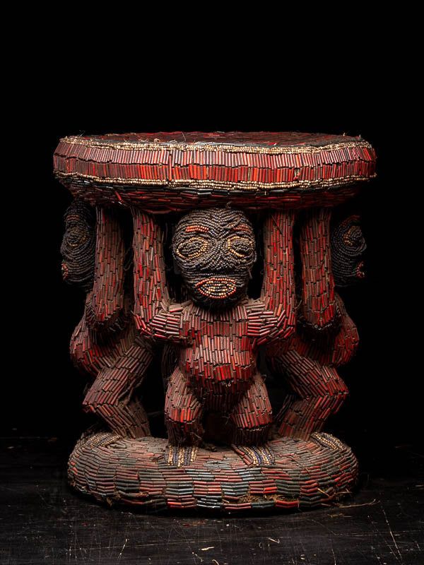 Bamileke_Beaded_Caryatid_Stool_with_Four_Figures_Cameroon