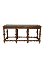 Baroque_Style_Console_Table_Barley_Twist_Wood_2000s_USA