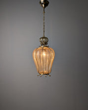 Barovier_&_Toso_Murano_Glass_Pendant_Lamp_with_24k_Gold_Flecks,_Italy_Mid_Century