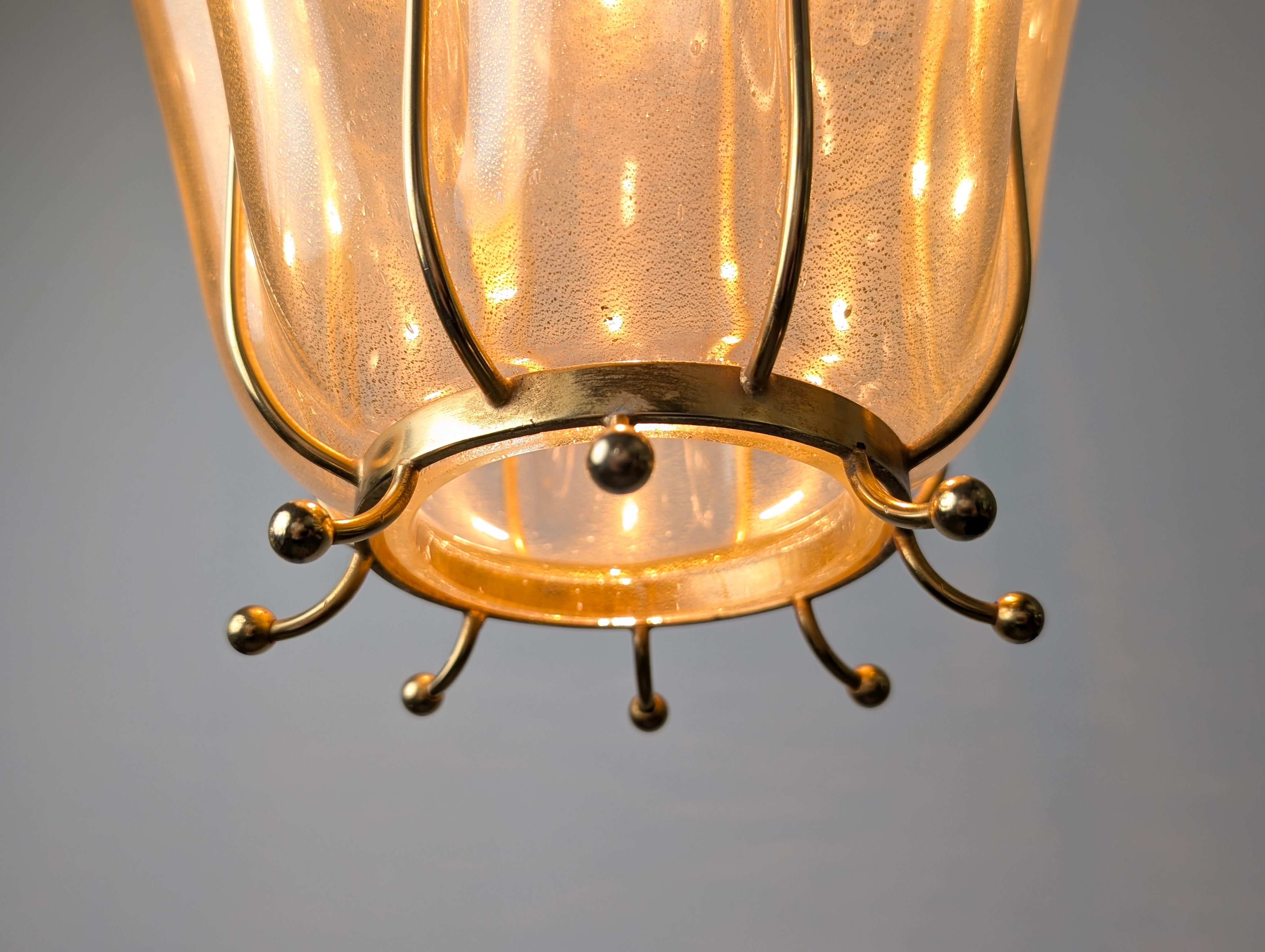 Barovier_&_Toso_Murano_Glass_Pendant_Lamp_with_24k_Gold_Flecks,_Italy_Mid_Century