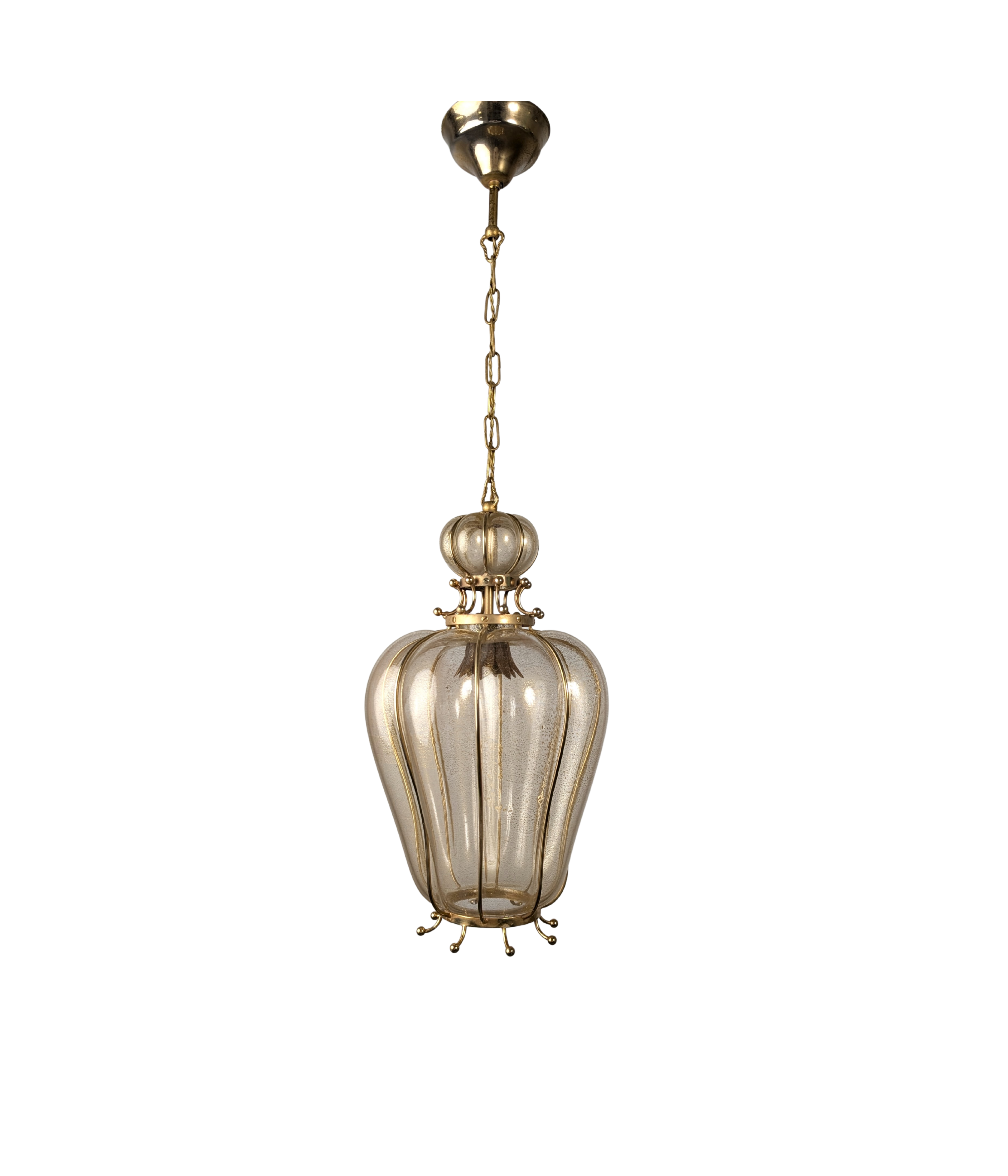 Barovier_&_Toso_Murano_Glass_Pendant_Lamp_with_24k_Gold_Flecks,_Italy_Mid_Century