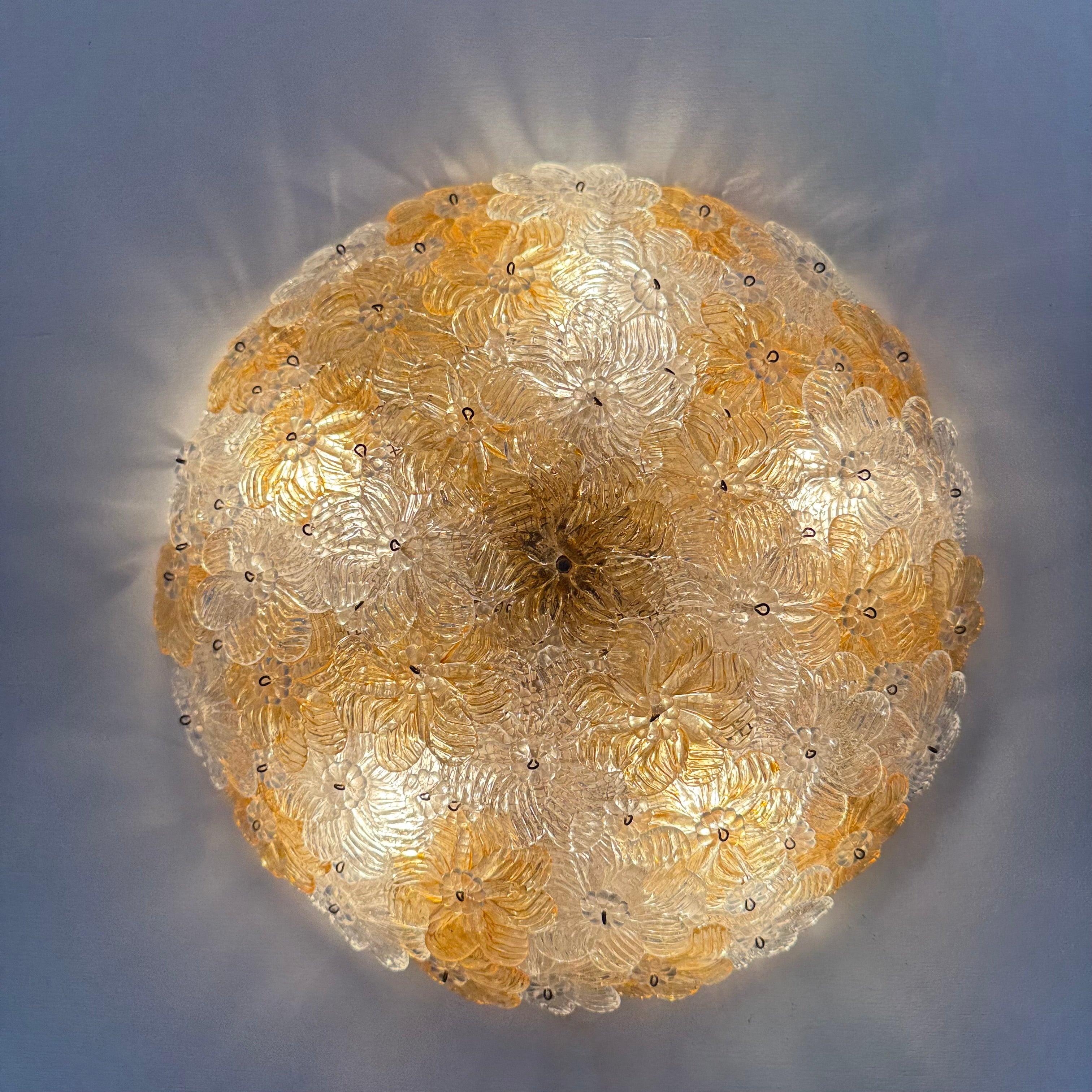 Barovier_&_Toso_Millefiori_Glass_Wall_Sconce_/_Ceiling_Lamp,_Italy_1970s