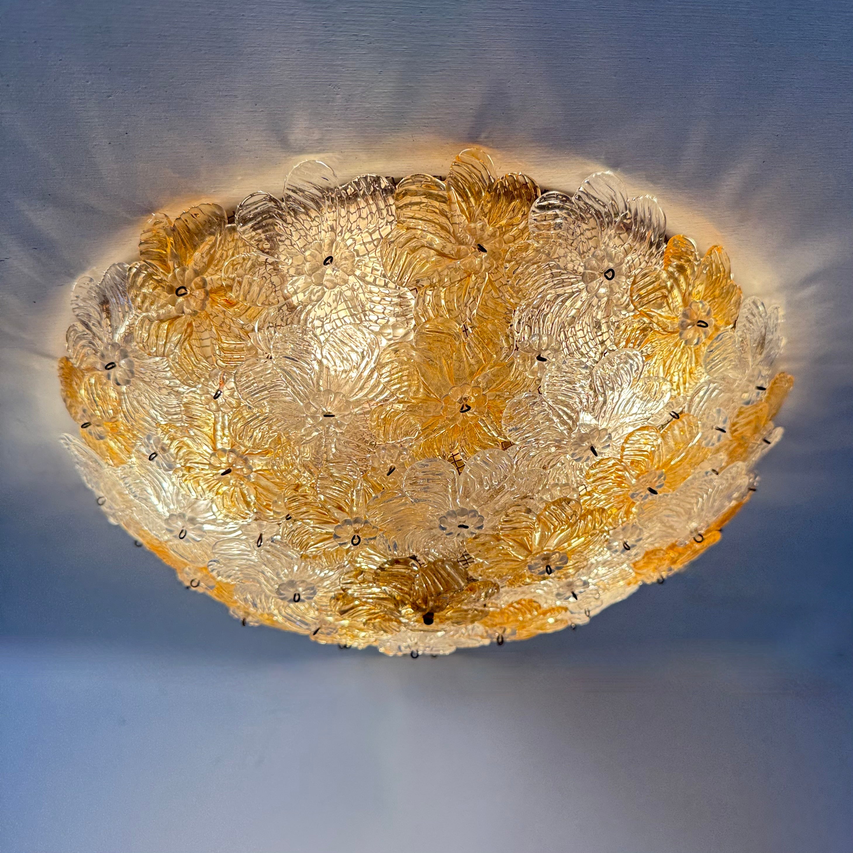 Barovier_&_Toso_Millefiori_Glass_Wall_Sconce_/_Ceiling_Lamp,_Italy_1970s