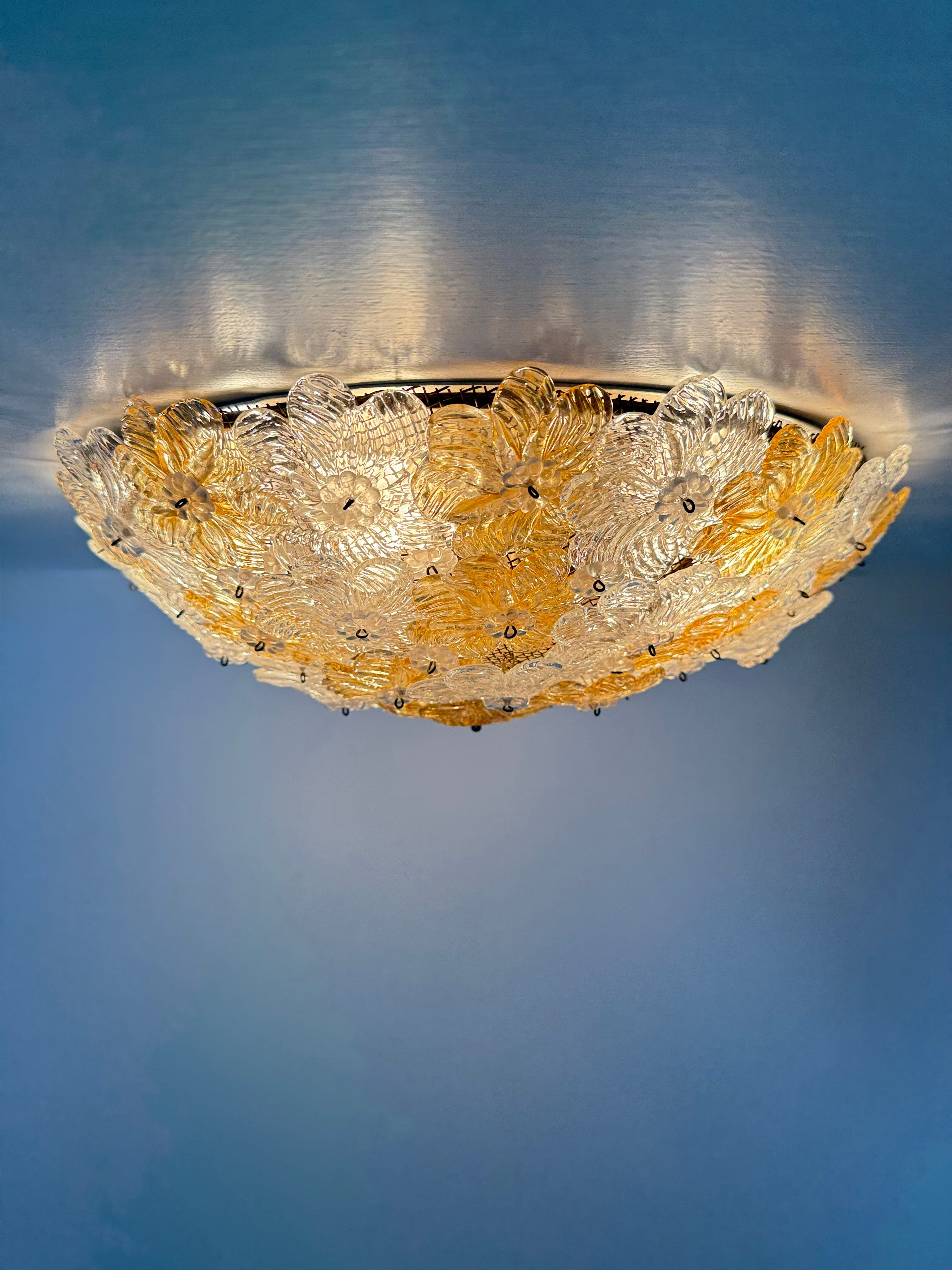 Barovier_&_Toso_Millefiori_Glass_Wall_Sconce_/_Ceiling_Lamp,_Italy_1970s