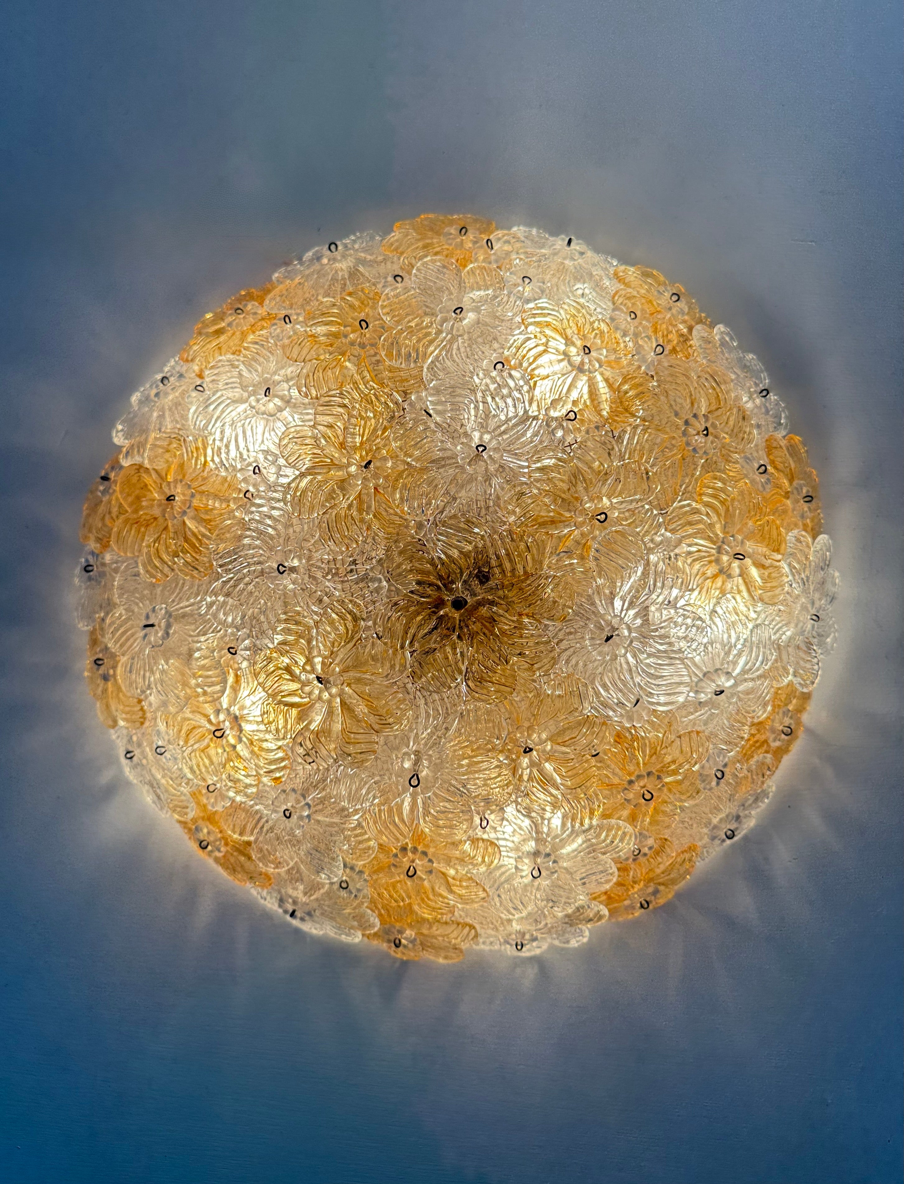 Barovier_&_Toso_Millefiori_Glass_Wall_Sconce_/_Ceiling_Lamp,_Italy_1970s