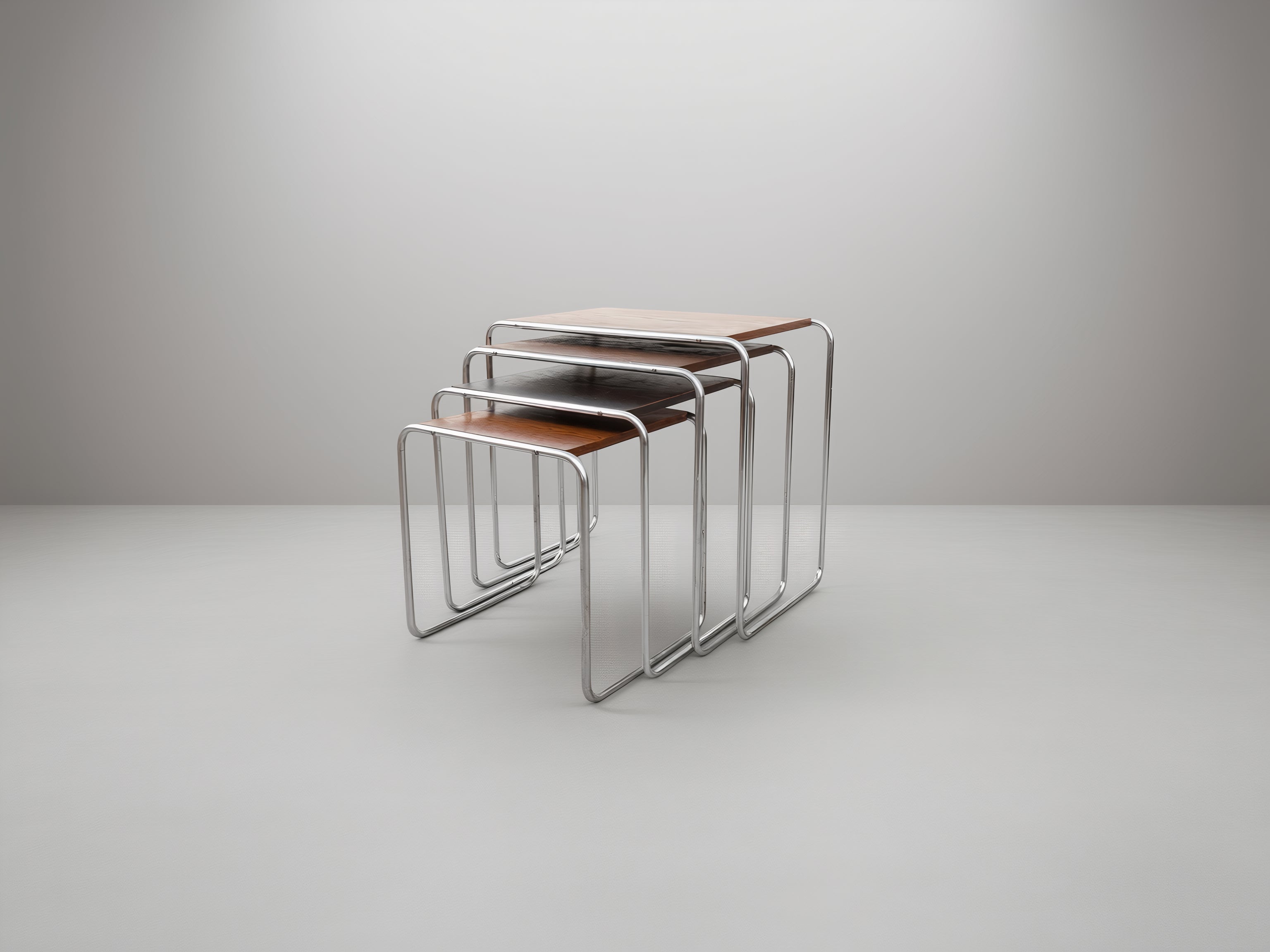 Set_of_4_Marcel_Breuer_B9_Bauhaus_Nesting_Tables_in_Tubular_Steel_and_Wood,_Czechoslovakia,_1930s