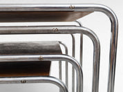 Set_of_4_Marcel_Breuer_B9_Bauhaus_Nesting_Tables_in_Tubular_Steel_and_Wood,_Czechoslovakia,_1930s