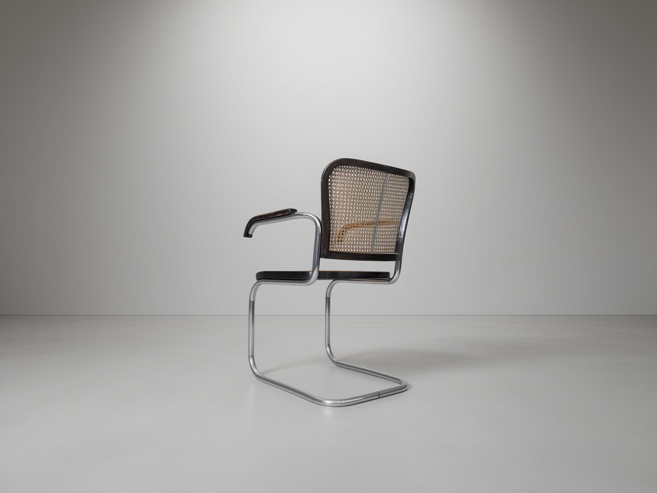 Bauhaus_tubular_steel_armchair_K_17_by_Robert_Slezák,_1930s