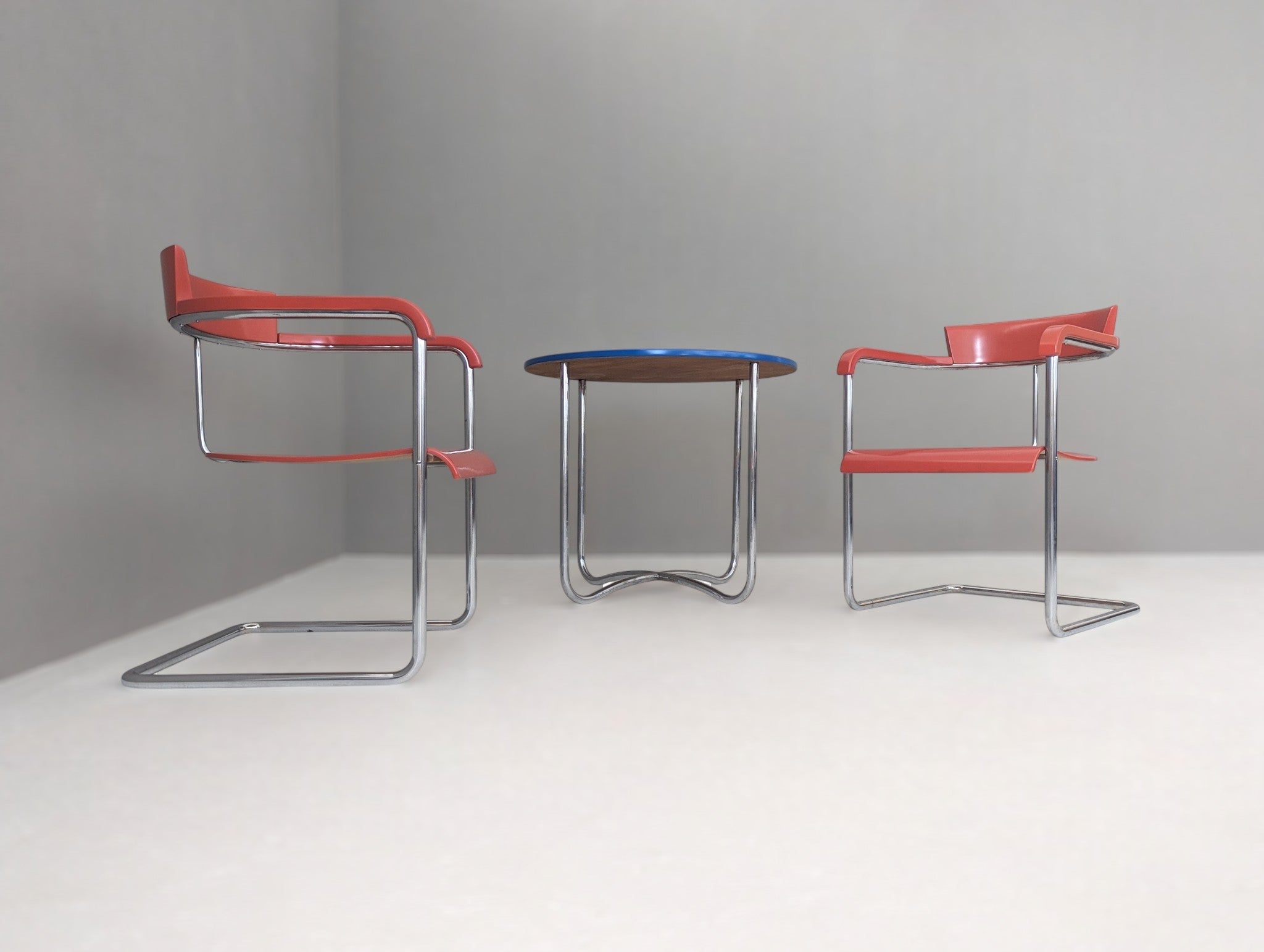 Set_of_Bauhaus_Tubular_Steel_Seating_H128_by_Jindrich_Halabala_for_UP_Zavody,_1930s