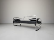 Hynek_Gottwald_Bauhaus_Tubular_Steel_Sofa_in_Chrome_and_Black_Vegan_Leather,_Czechoslovakia,_1930s
