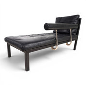 Antonio_Citterio_Baisity_Chaise_Lounge_for_B&B_Italia_in_Black_Leather,_1980s