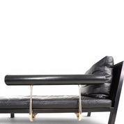 Antonio_Citterio_Baisity_Chaise_Lounge_for_B&B_Italia_in_Black_Leather,_1980s