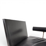 Antonio_Citterio_Baisity_Chaise_Lounge_for_B&B_Italia_in_Black_Leather,_1980s