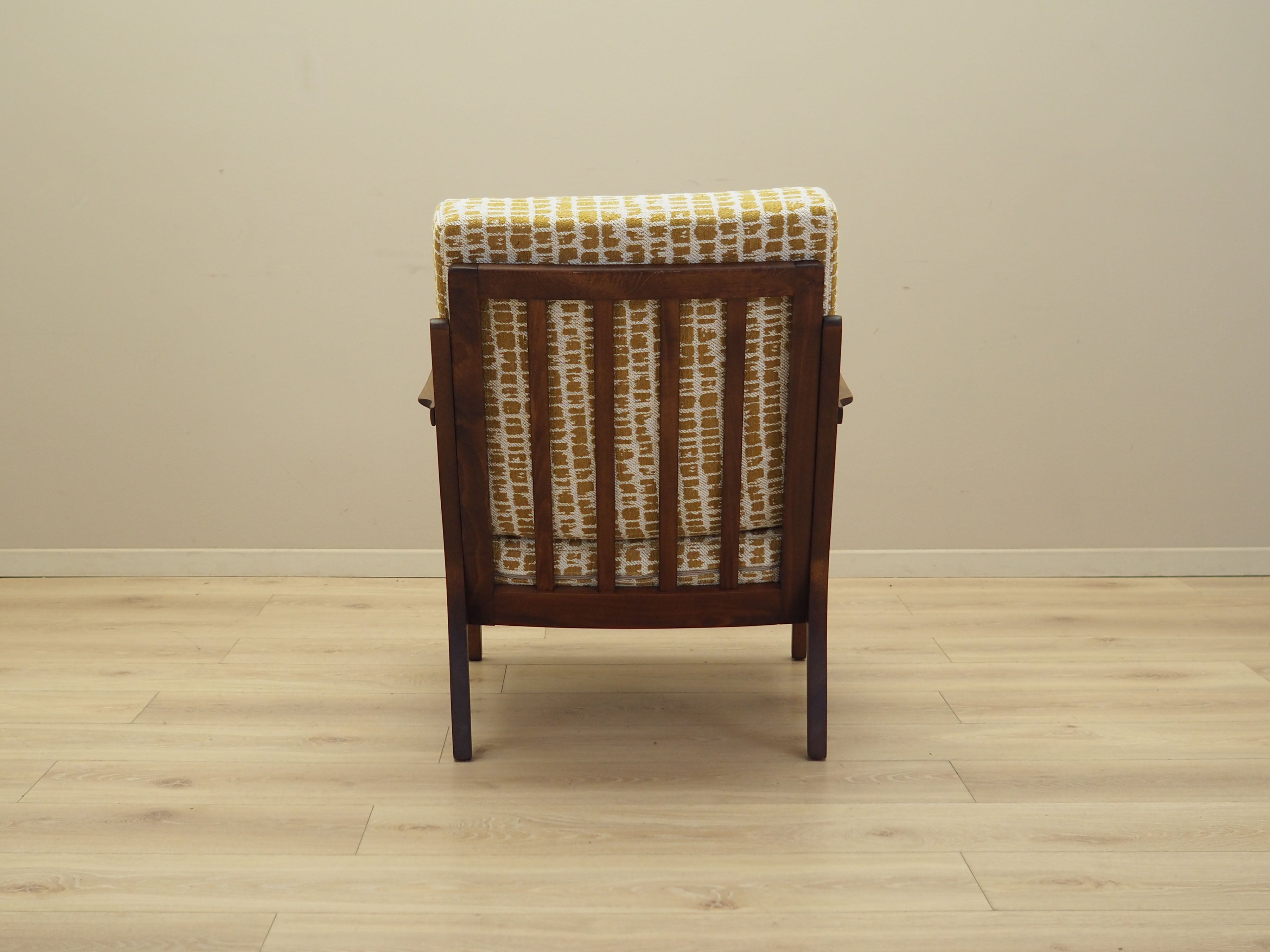 Beech_Armchair,_Danish_Design,_Reupholstered_Fabric,_1970s,_Denmark