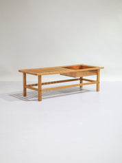 Bench_with_planter_Yngve_Ekström_vintage_Swedish