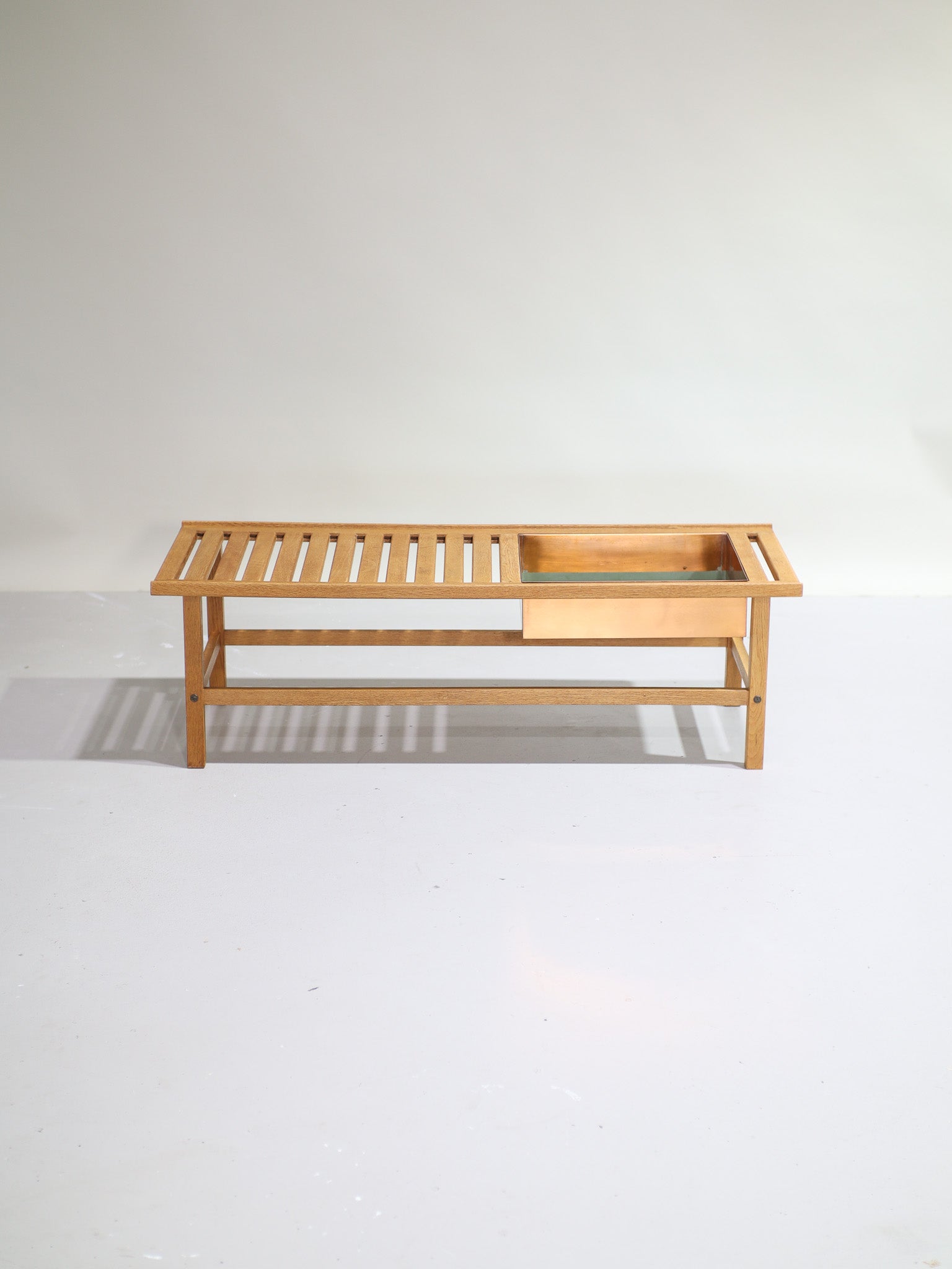 Bench_with_planter_Yngve_Ekström_vintage_Swedish