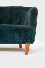 Carl_Malmsten_Berlin_Sofa_in_Deep_Green_Upholstery,_Sweden_Mid_Century