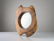 Biomorphic_Wall_Mirror_in_Solid_Walnut,_Organic_Design,_France,_1960s