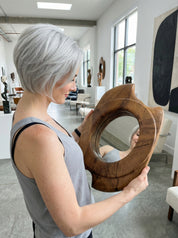 Biomorphic_Wall_Mirror_in_Solid_Walnut,_Organic_Design,_France,_1960s