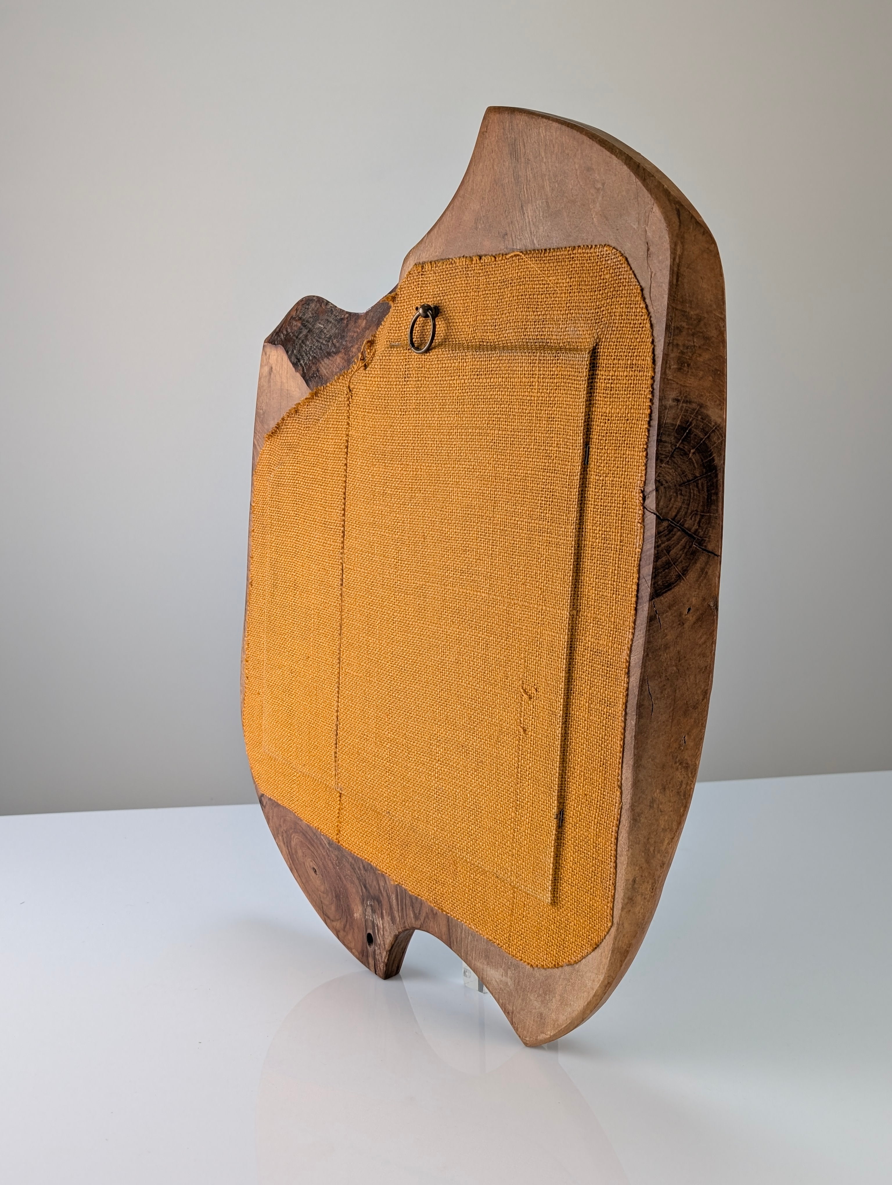 Biomorphic_Wall_Mirror_in_Solid_Walnut,_Organic_Design,_France,_1960s