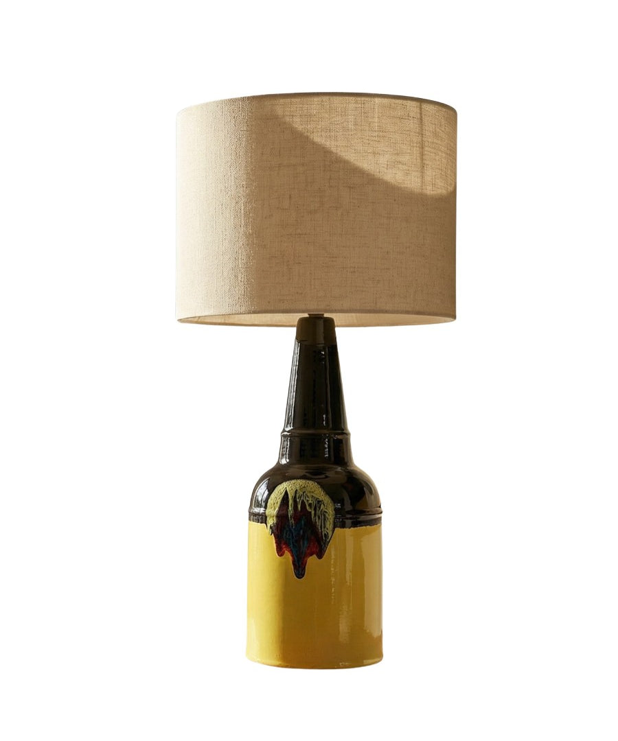 Bjørn_Wiinblad_Rosenthal_Ceramic_Table_Lamp_Yellow_Glaze_Denmark_1970s