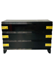 Black_Lacquered_Campaign_Chest,_Hollywood_Regency,_Parzinger_Style_1960s_USA