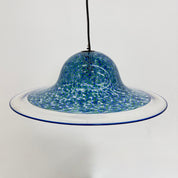 Gae_Aulenti_“Neverrino”_Blue_Murano_Glass_Pendant_Lamp_for_Vistosi,_1970s