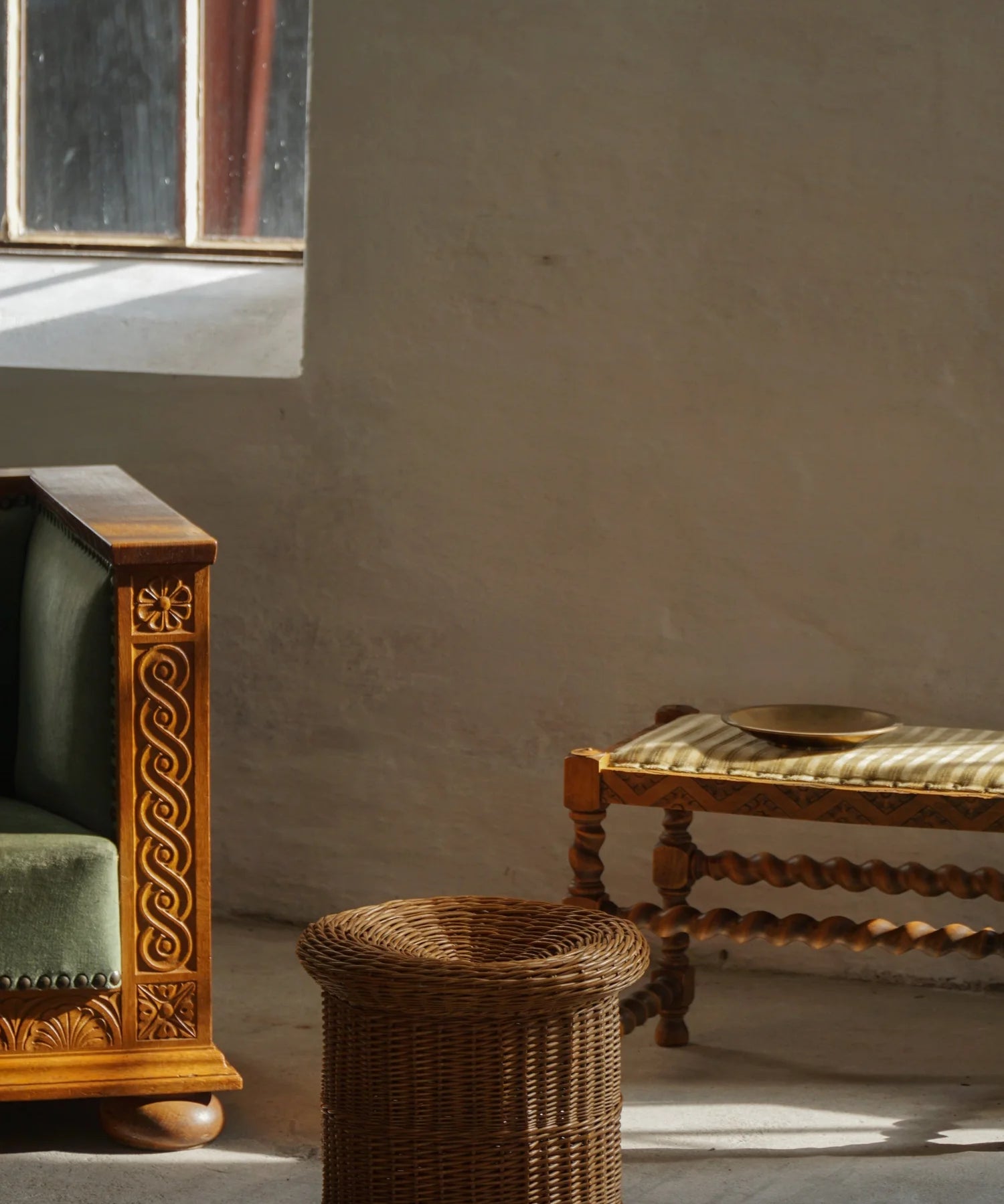 Bohemian_Rattan_Side_Table_or_Stool,_1970s