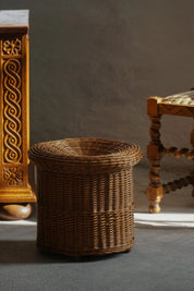 Bohemian_Rattan_Side_Table_or_Stool,_1970s