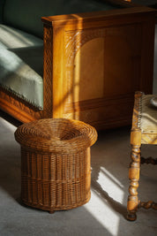 Bohemian_Rattan_Side_Table_or_Stool,_1970s