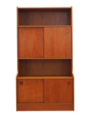 Danish_Teak_Bookcase_with_Shelves_and_Compartments,_1960s,_Denmark