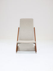 Boomerang_Rocking_Chair_by_Mogens_Kold_in_Teak_and_Kvadrat_Hallingdal_Wool,_Denmark,_1950s–1960s