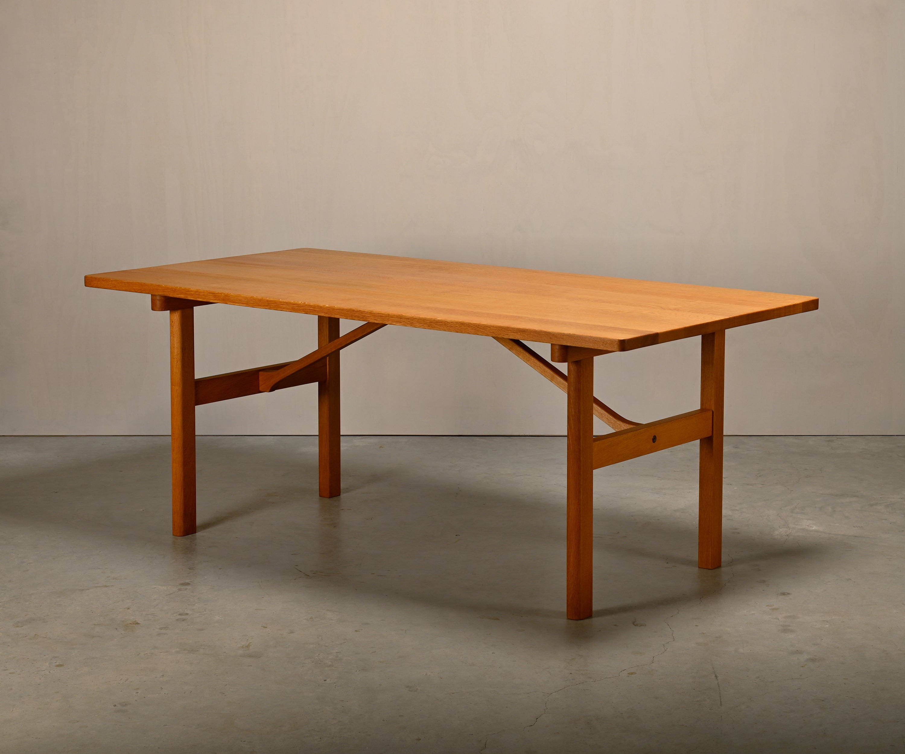 Børge_Mogensen_Model_6284_Oak_Dining_Table_or_Desk_for_Fredericia_Stolefabrik,_Danish_Modern
