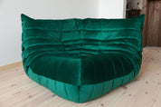 Bottle_Green_Velvet_Togo_Corner_Chair_by_Michel_Ducaroy_for_Ligne_Roset,_France