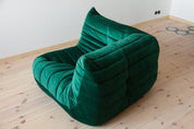 Bottle_Green_Velvet_Togo_Corner_Chair_by_Michel_Ducaroy_for_Ligne_Roset,_France