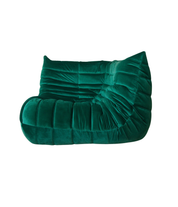 Bottle_Green_Velvet_Togo_Corner_Chair_by_Michel_Ducaroy_for_Ligne_Roset,_France