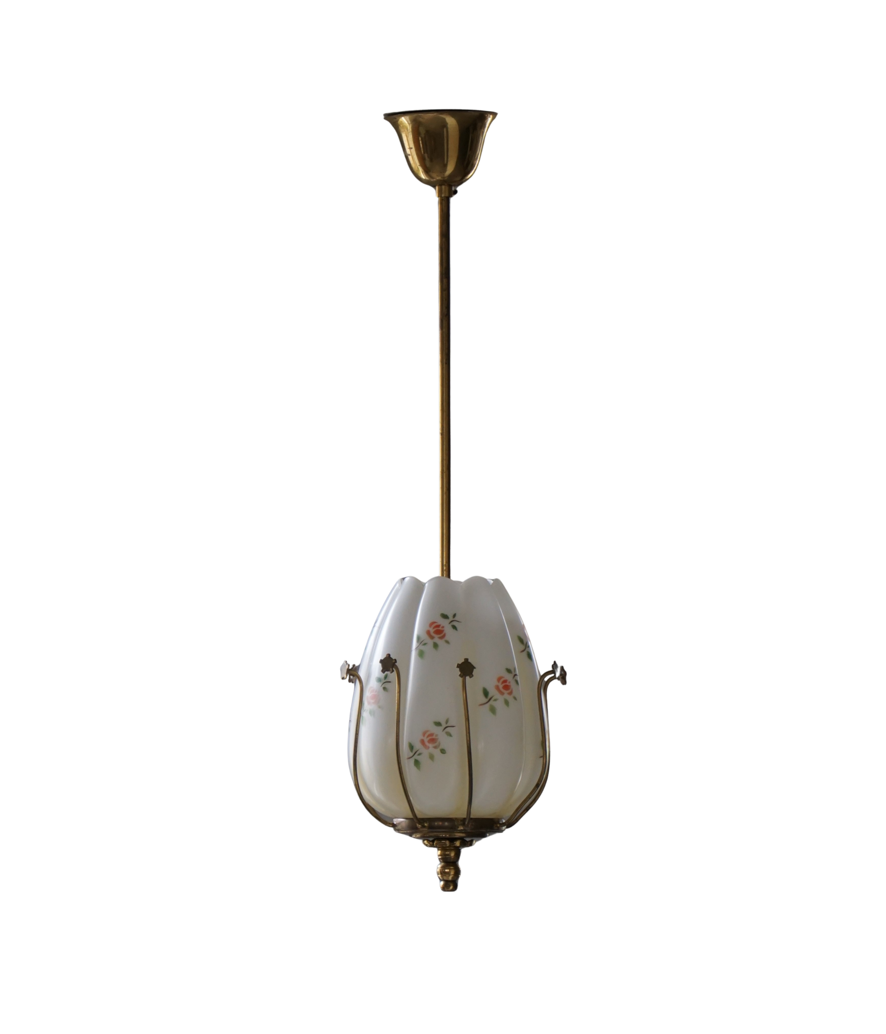 Brass_and_Glass_Ceiling_Lamp_with_Floral_Motifs
