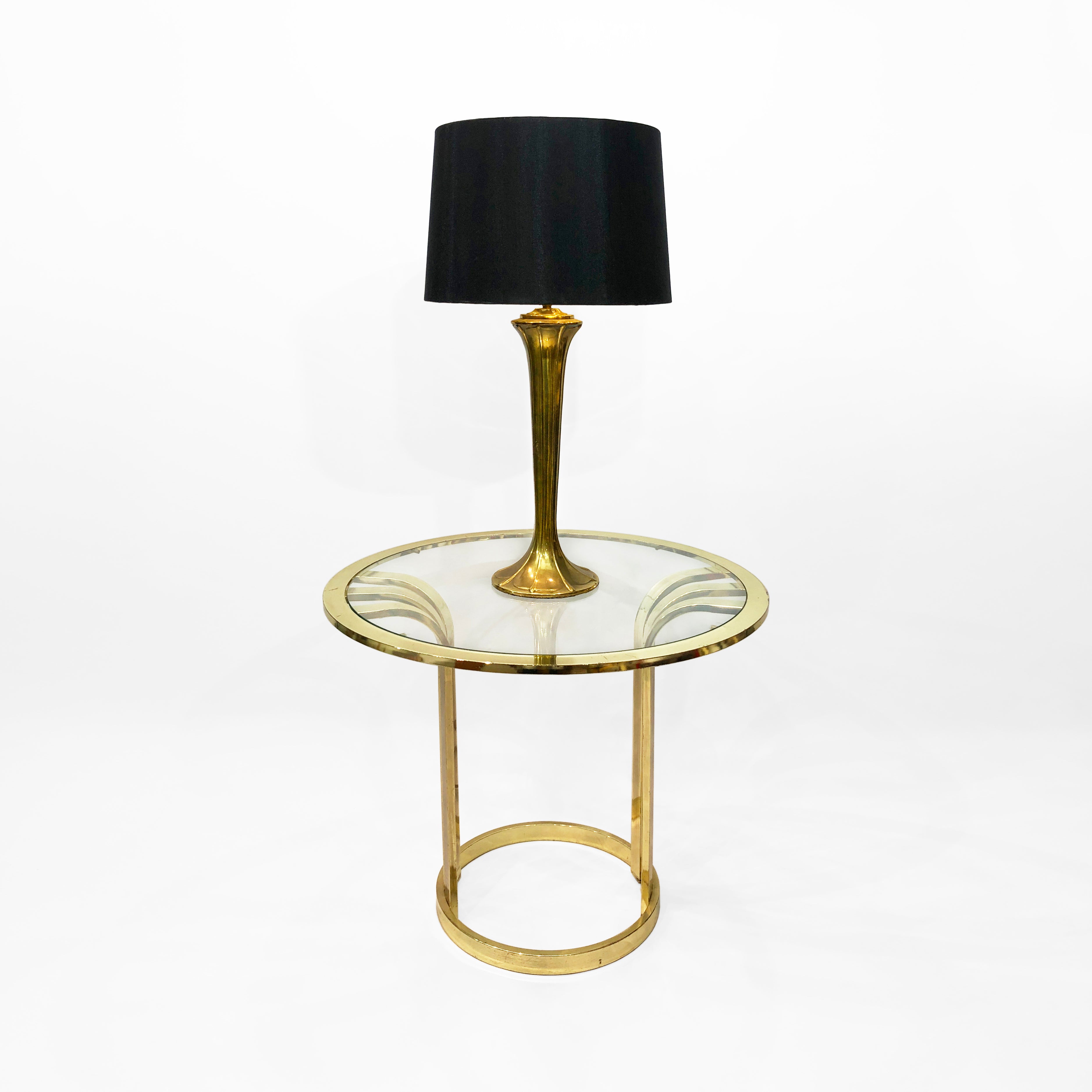 Art_Nouveau_Style_Brass_Table_Lamp,_France_1970s
